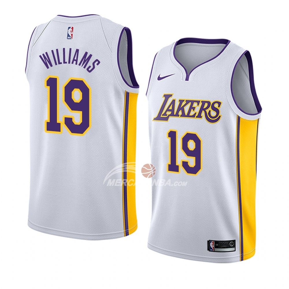 Maglia Los Angeles Lakers Johnathan Williams Association 2018 Bianco